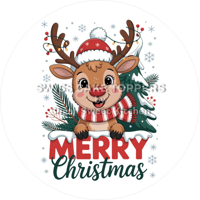 Süsser Weihnachts-Tortenaufleger2 - personalisierbar