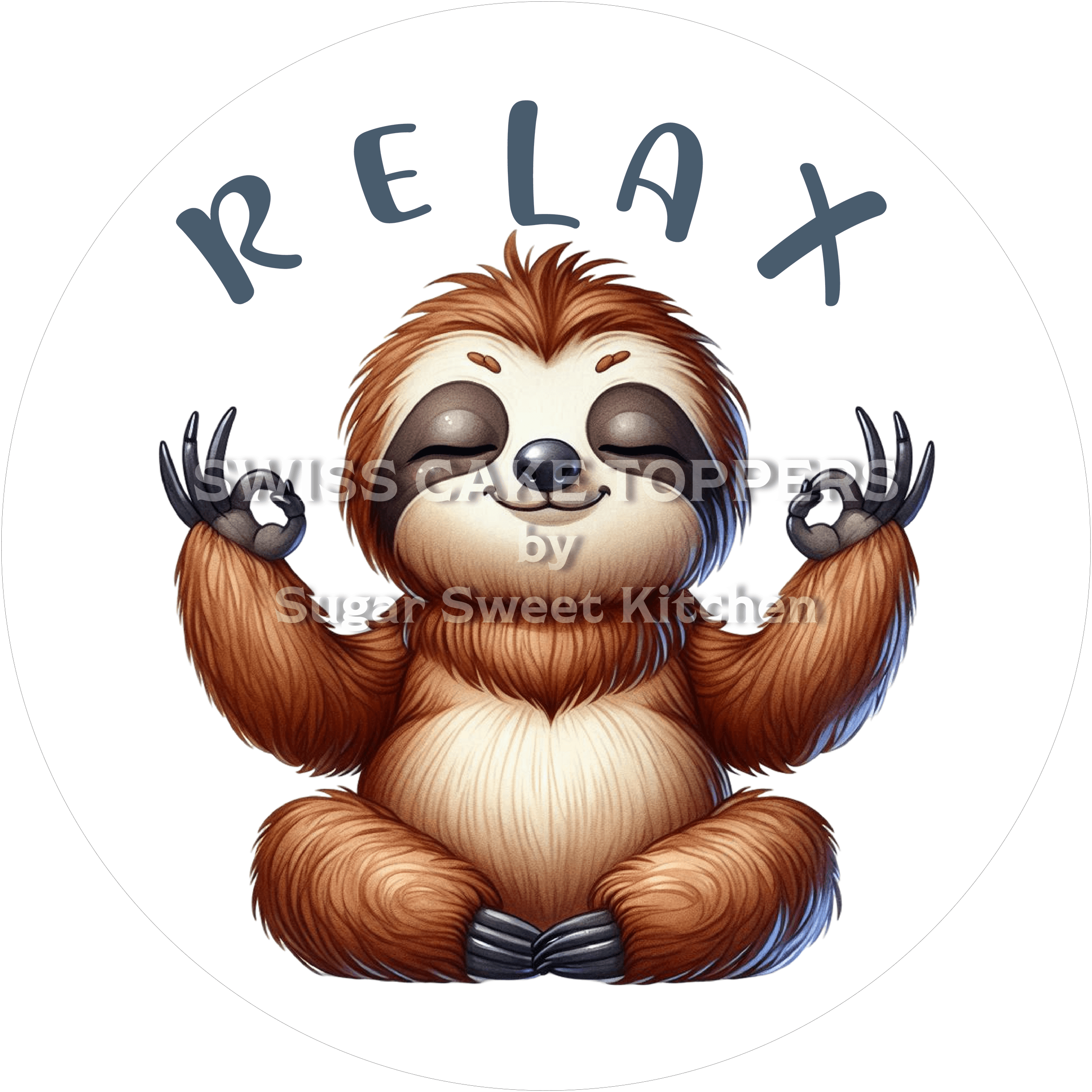 Süsser Yoga-Tortenaufleger7 - personalisierbar - Fondant- Torten- & Cupcakeaufleger Sugar Sweet Kitchen