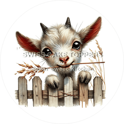 Süsser Ziegen-Tortenaufleger3 - personalisierbar