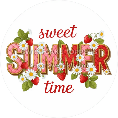 Summer Time-Tortenaufleger2 - personalisierbar