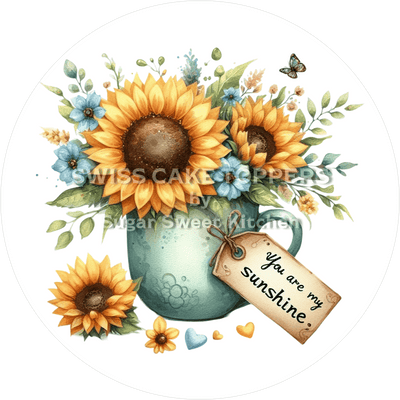 Sunshine-Tortenaufleger für süsse Botschaften8  - personalisierbar
