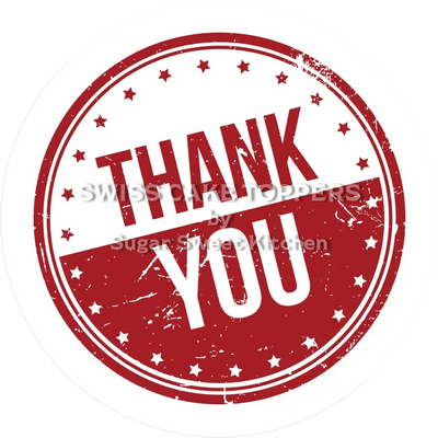 Thank You-Tortenaufleger10 - personalisierbar