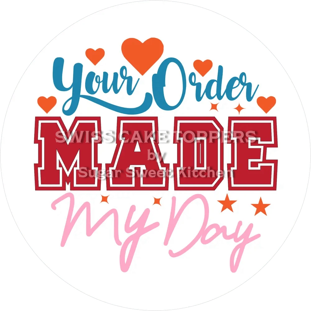 Thank You-Tortenaufleger2 - personalisierbar - Fondant- Torten- & Cupcakeaufleger Sugar Sweet Kitchen