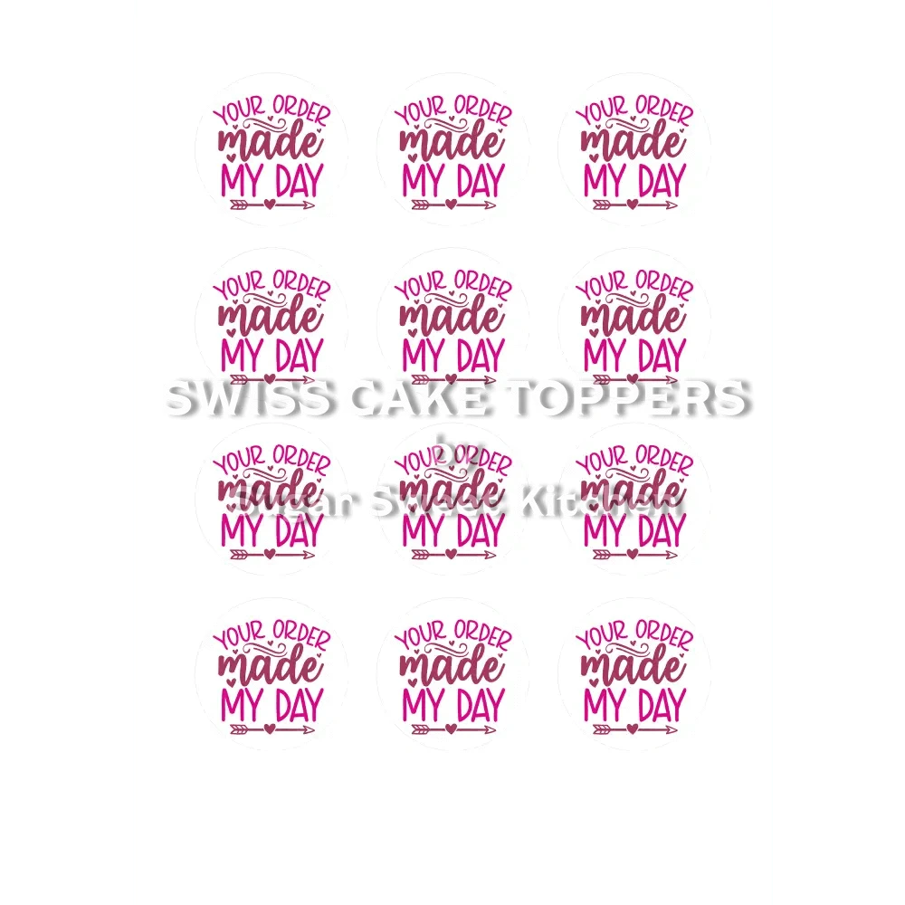 Thank You-Tortenaufleger3 - personalisierbar - Fondant- Torten- & Cupcakeaufleger Sugar Sweet Kitchen