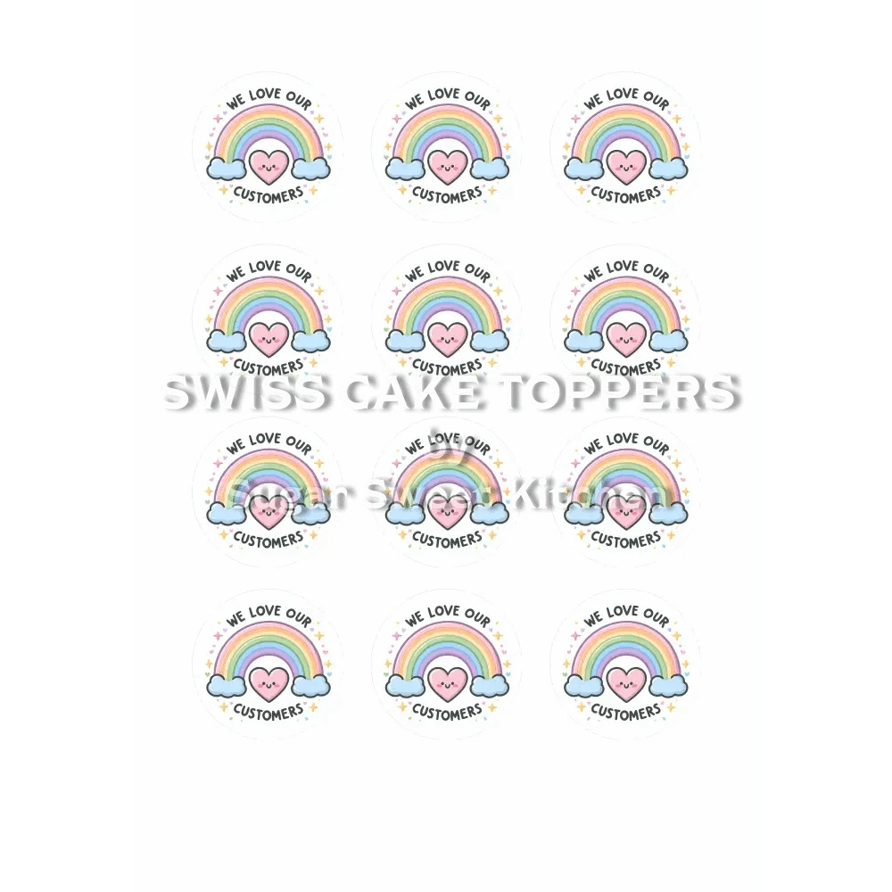 Thank You-Tortenaufleger4 - personalisierbar - Fondant- Torten- & Cupcakeaufleger Sugar Sweet Kitchen