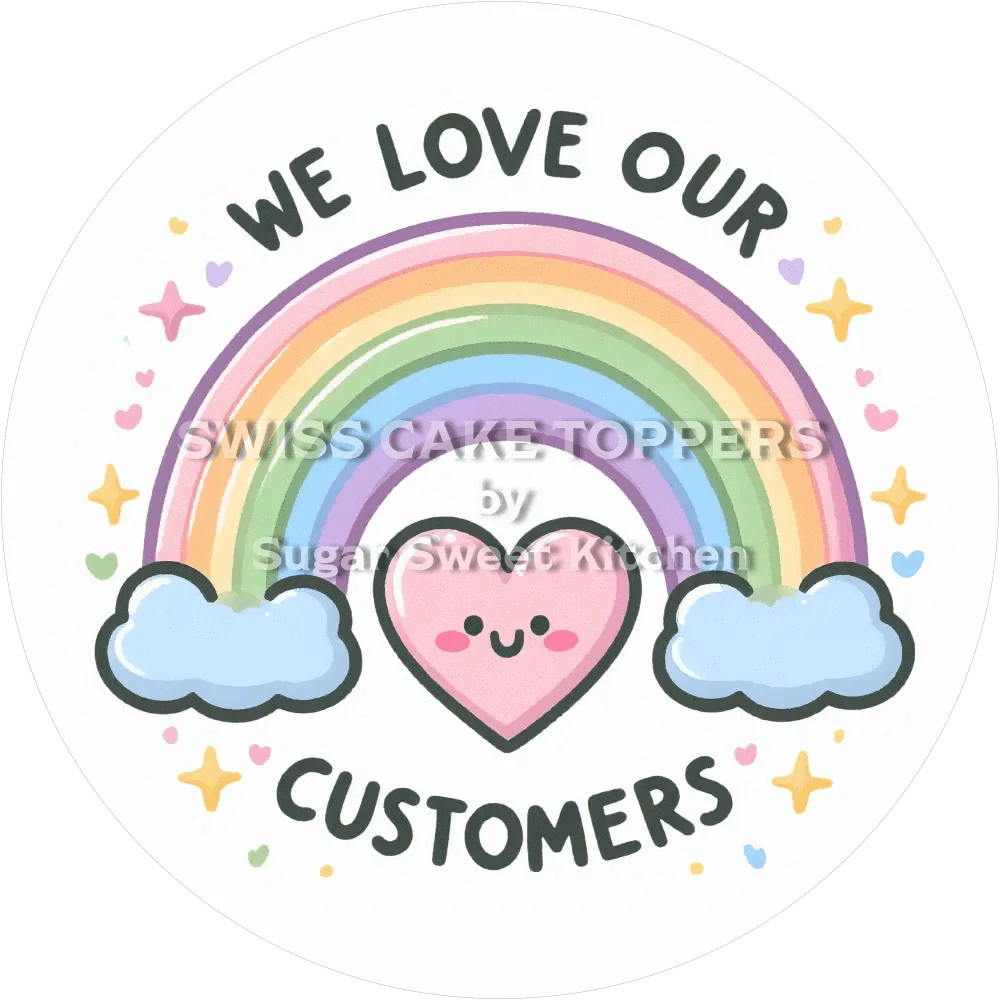 Thank You-Tortenaufleger4 - personalisierbar - Fondant- Torten- & Cupcakeaufleger Sugar Sweet Kitchen