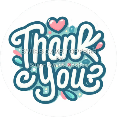 Thank You-Tortenaufleger6 - personalisierbar