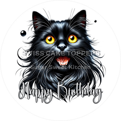 Tier-Geburtstags-Tortenaufleger Cat1 - personalisierbar