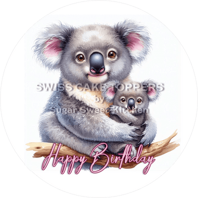 Tier-Geburtstags-Tortenaufleger Koala8 - personalisierbar