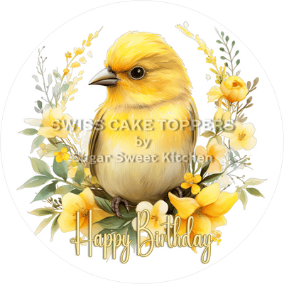 Tier-Geburtstags-Tortenaufleger Vögel21 - personalisierbar