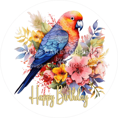 Tier-Geburtstags-Tortenaufleger Vögel22 - personalisierbar