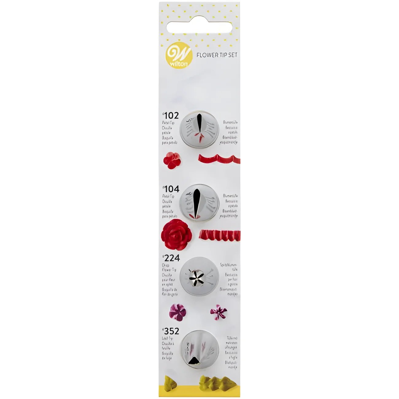 Tip-Decorating-Set Flowers Wilton / 4tlg. - Tortendekoration Sugar Sweet Kitchen