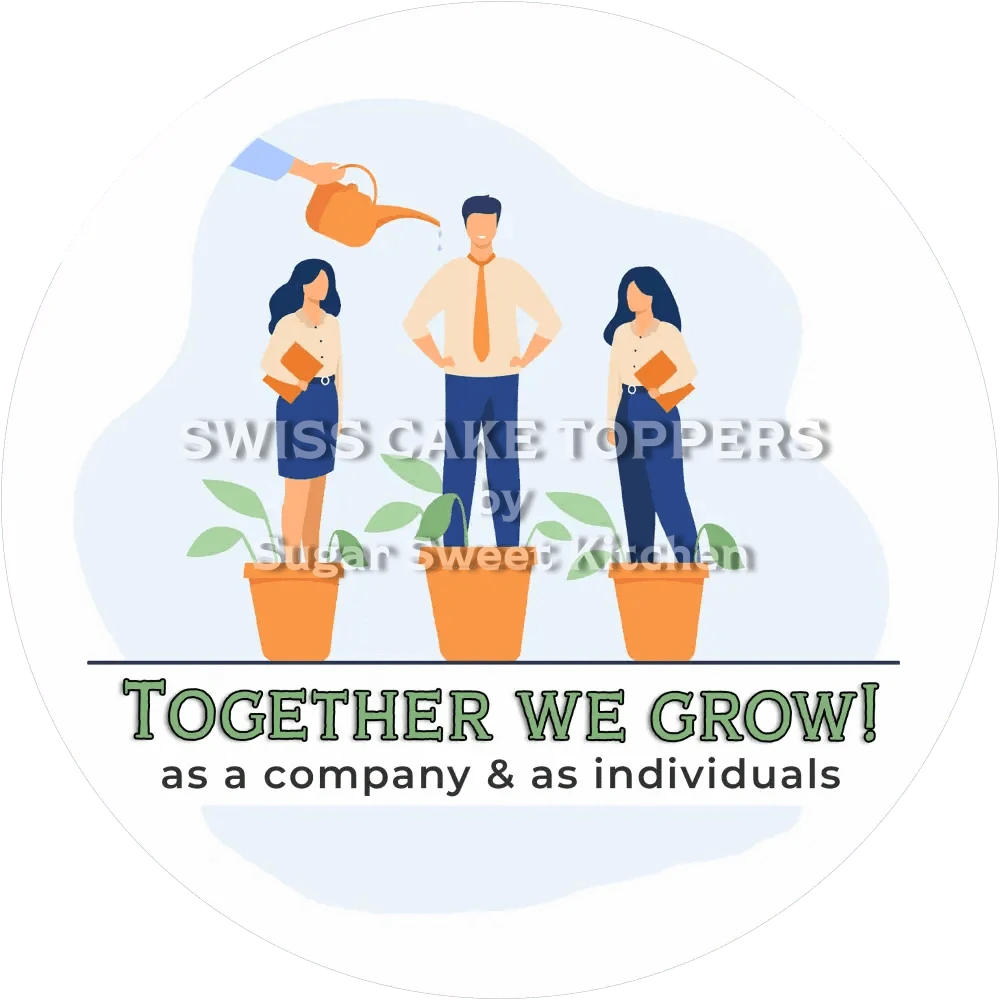 Together We Grow-Tortenaufleger - Fondant- Torten- & Cupcakeaufleger Sugar Sweet Kitchen