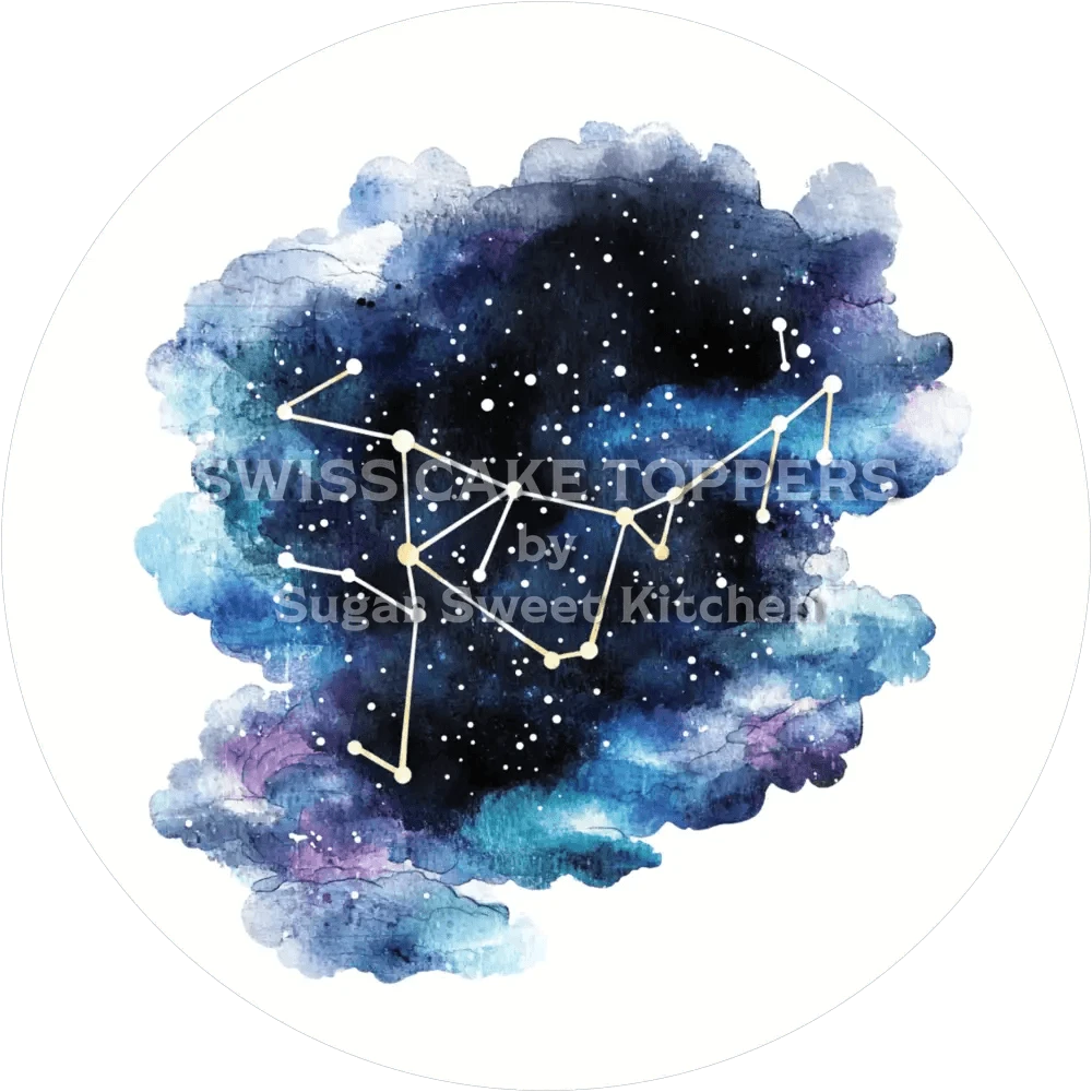 Toller Astrologie-Tortenaufleger3 - personalisierbar - Fondant- Torten- & Cupcakeaufleger Sugar Sweet Kitchen