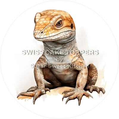 Toller Echsen-Tortenaufleger8 - personalisierbar