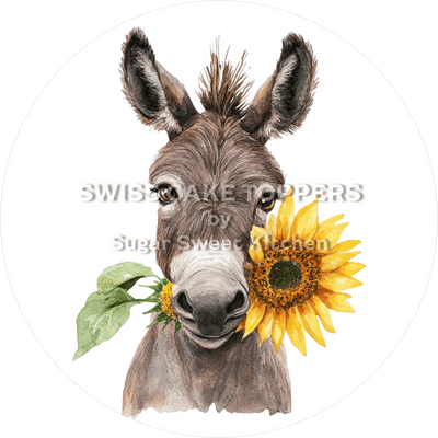 Toller Esel-Tortenaufleger4 - personalisierbar