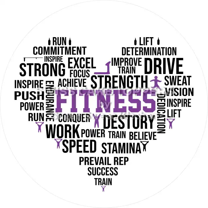 Toller Fitness-Tortenaufleger2 - personalisierbar - Fondant- Torten- & Cupcakeaufleger Sugar Sweet Kitchen
