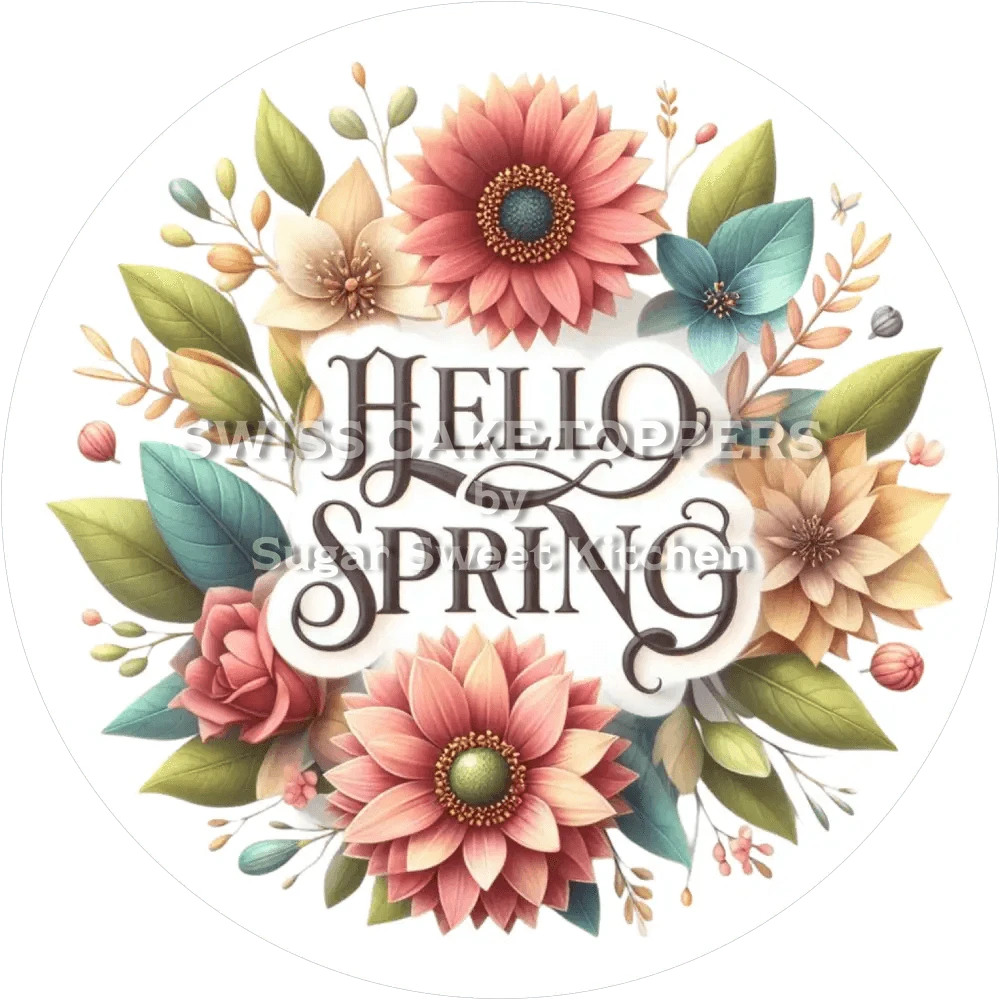 Toller Frühling-Tortenaufleger4 - personalisierbar - Fondant- Torten- & Cupcakeaufleger Sugar Sweet Kitchen