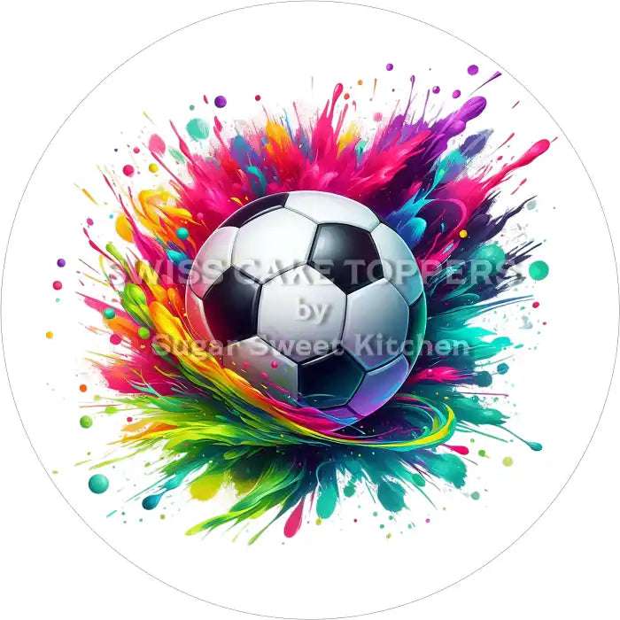 Toller Fussball-Tortenaufleger1 - personalisierbar - Fondant- Torten- & Cupcakeaufleger Sugar Sweet Kitchen