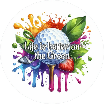 Toller Golf-Tortenaufleger2 -  personalisierbar