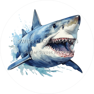Toller Hai-Tortenaufleger1 - personalisierbar