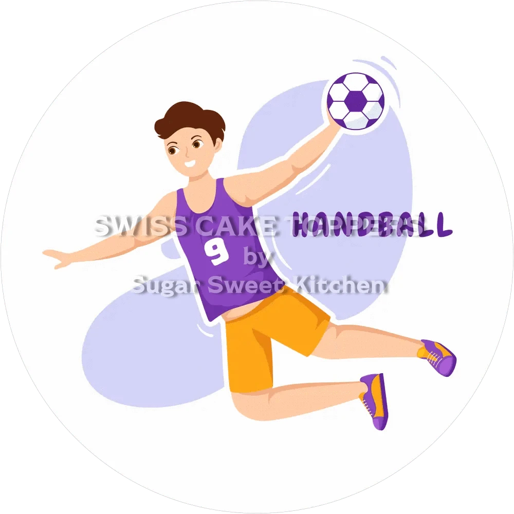 Toller Handball-Tortenaufleger3 - personalisierbar - Fondant- Torten- & Cupcakeaufleger Sugar Sweet Kitchen