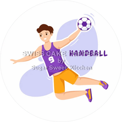 Toller Handball-Tortenaufleger3 - personalisierbar