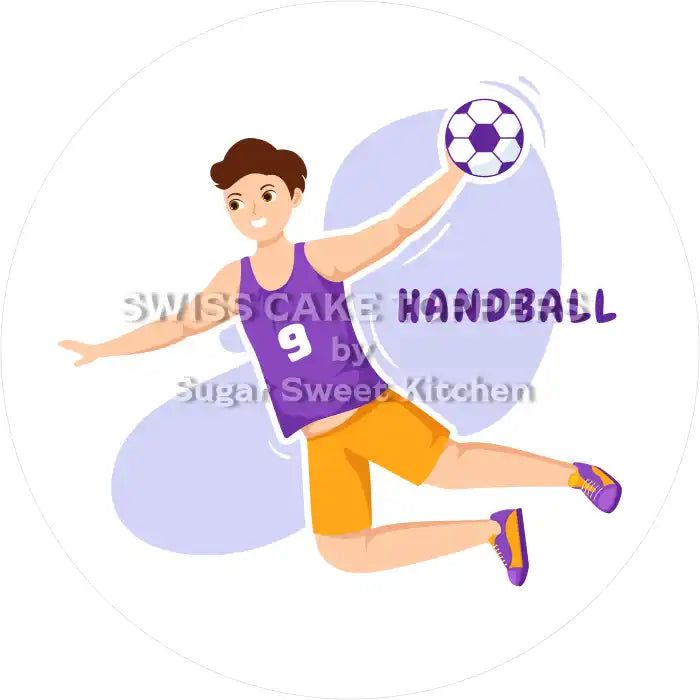 Toller Handball-Tortenaufleger3 - personalisierbar - Fondant- Torten- & Cupcakeaufleger Sugar Sweet Kitchen