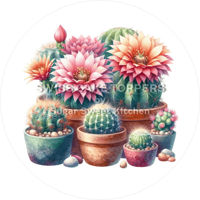 Toller Kakteen-Tortenaufleger2 - personalisierbar