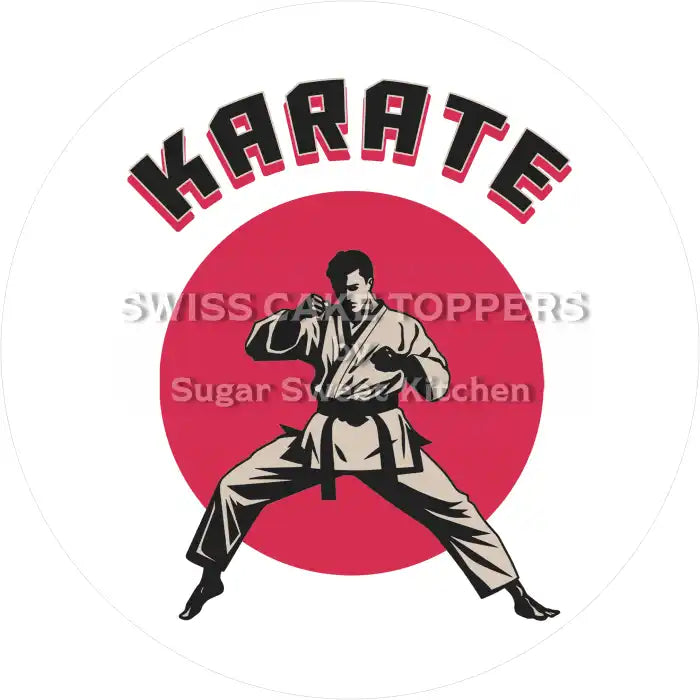 Toller Karate-Tortenaufleger7 - personalisierbar - Fondant- Torten- & Cupcakeaufleger Sugar Sweet Kitchen