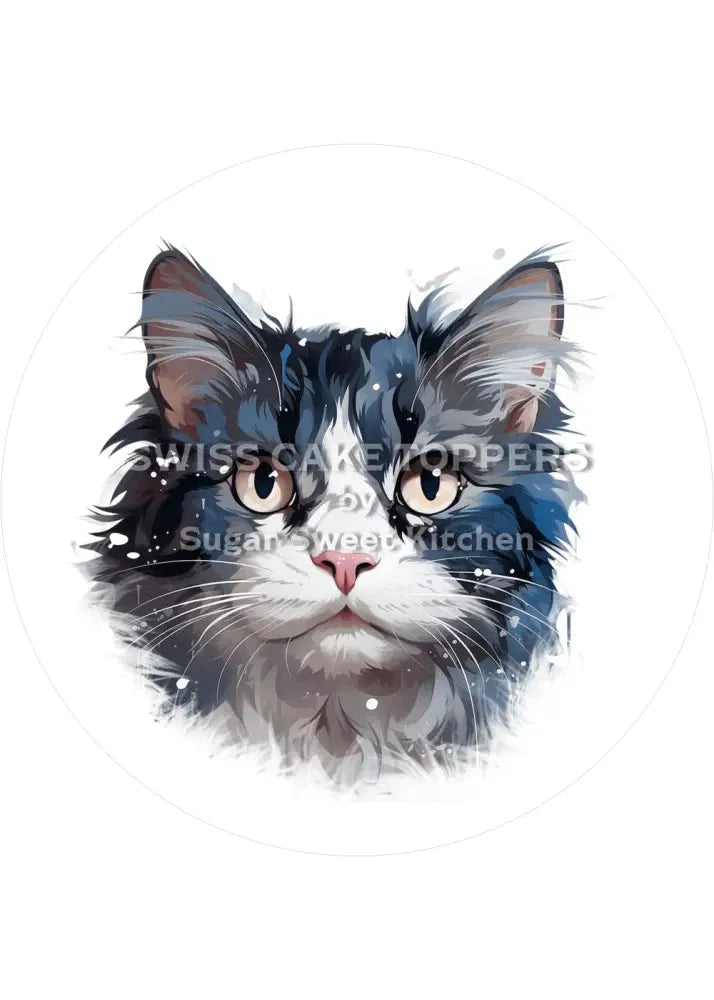 Toller Katzen-Tortenaufleger10 - personalisierbar - Fondant- Torten- & Cupcakeaufleger Sugar Sweet Kitchen