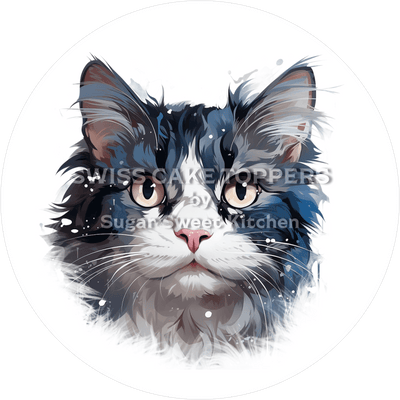 Toller Katzen-Tortenaufleger10 - personalisierbar