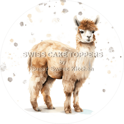 Toller Lama-Tortenaufleger1- personalisierbar