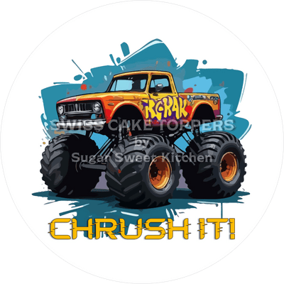 Toller Monster Truck-Tortenaufleger8  - personalisierbar