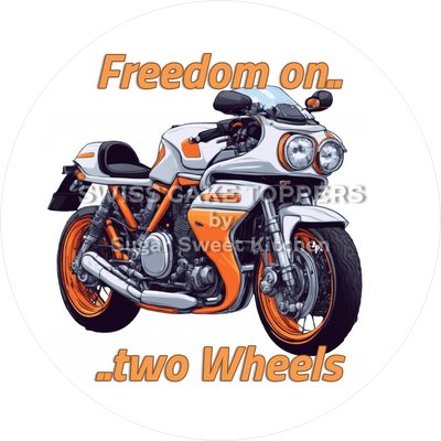 Toller Motorrad-Tortenaufleger4 - personalisierbar