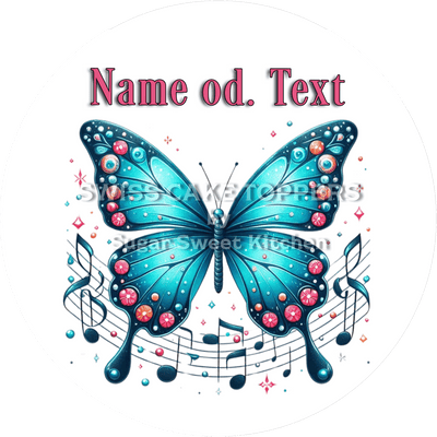 Toller Musik-Tortenaufleger4 mit Namen