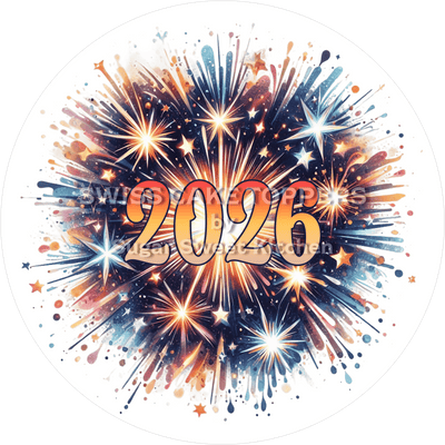 Toller New Year-Tortenaufleger mit Jahreszahl5 - personalisierbar