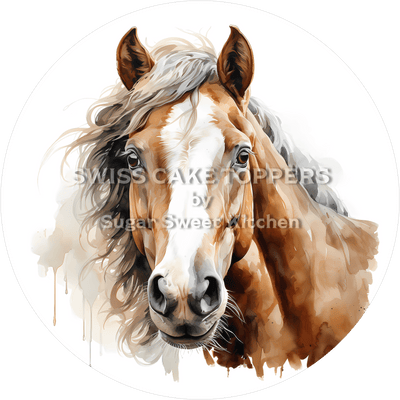Toller Pferde-Tortenaufleger13 - personalisierbar