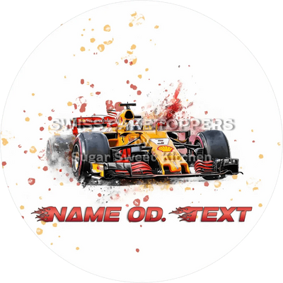 Toller Racing-Tortenaufleger2 mit Name od. Text