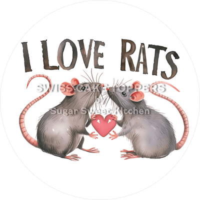 Toller Ratten-Tortenaufleger2 - personalisierbar