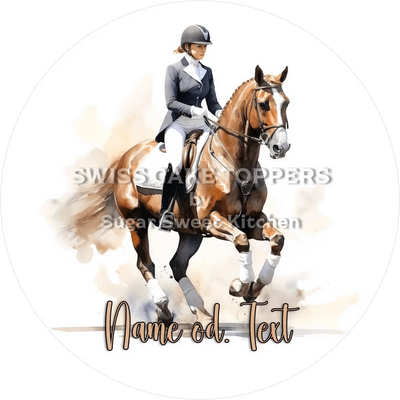Toller Reiter-Tortenaufleger4 mit Name od. Text