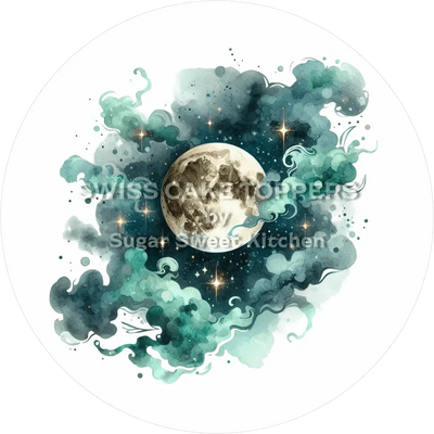 Toller Sonne & Mond-Tortenaufleger18 - personalisierbar