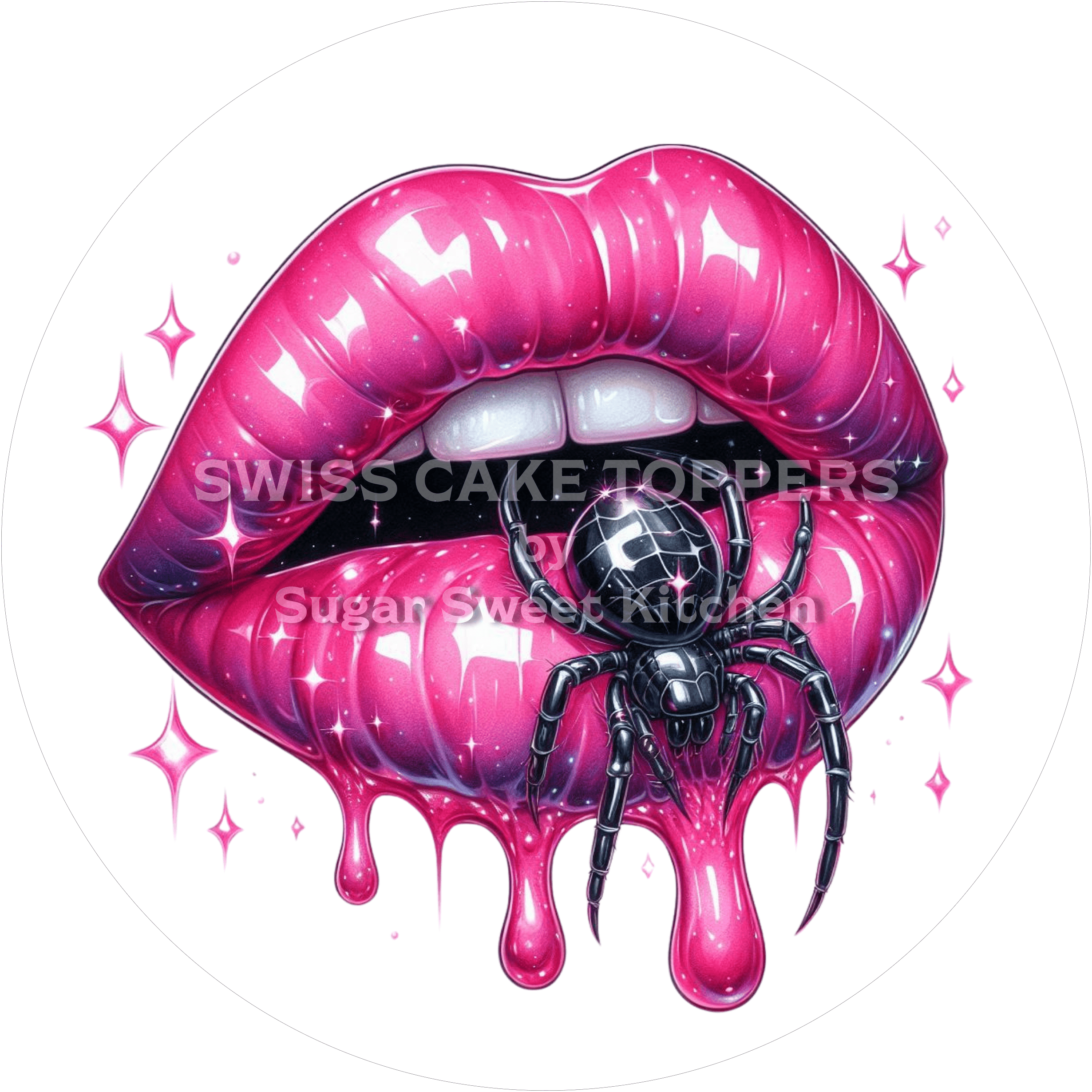 Toller Spinnen-Tortenaufleger2 - personalisierbar - Fondant- Torten- & Cupcakeaufleger Sugar Sweet Kitchen