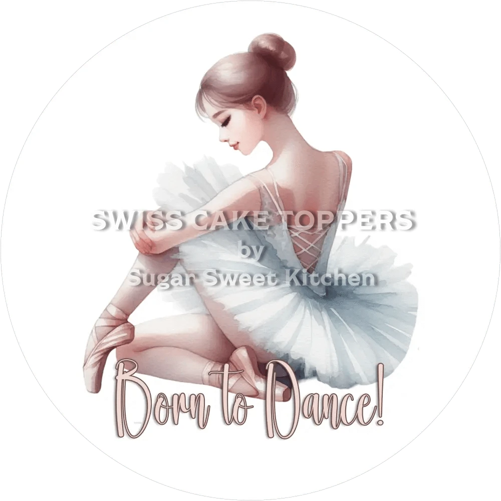 Toller Tanz-Tortenaufleger6 - personalisierbar - Fondant- Torten- & Cupcakeaufleger Sugar Sweet Kitchen