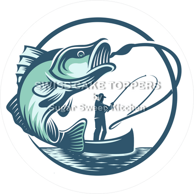 Toller Tortenaufleger Fischen1 - personalisierbar