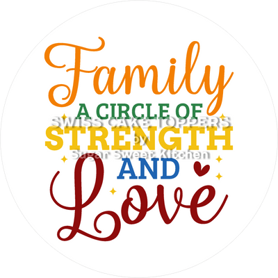 Toller Tortenaufleger für die Familie2 - personalisierbar