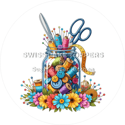 Toller Tortenaufleger für Näher/innen1  - personalisierbar