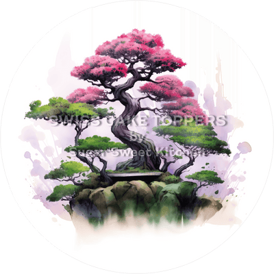 Toller Tortenaufleger mit Bäumen9 - personalisierbar