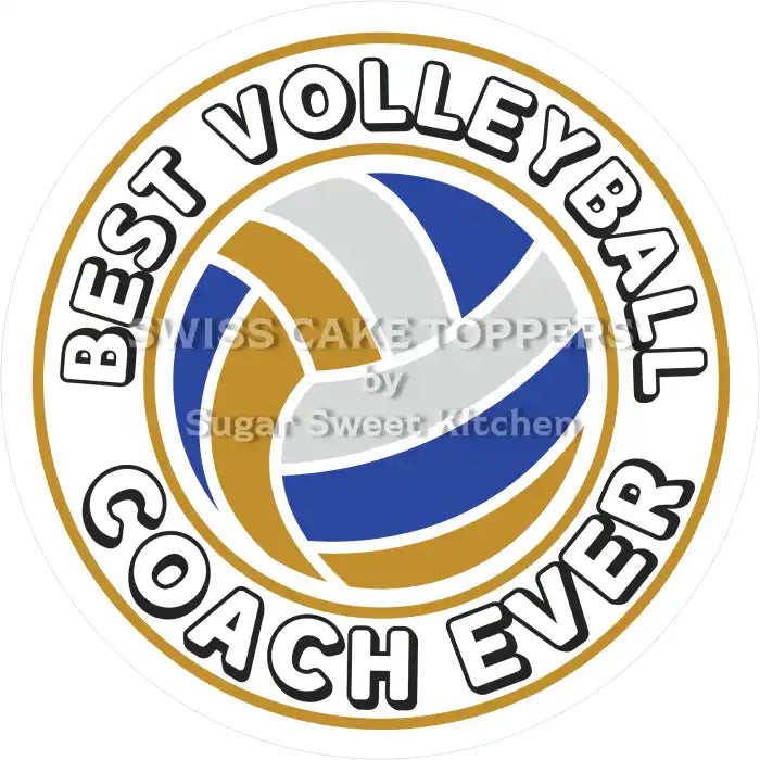 Toller Volleyball-Tortenaufleger1 - personalisierbar - Fondant- Torten- & Cupcakeaufleger Sugar Sweet Kitchen