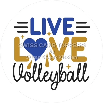 Toller Volleyball-Tortenaufleger5 -  personalisierbar